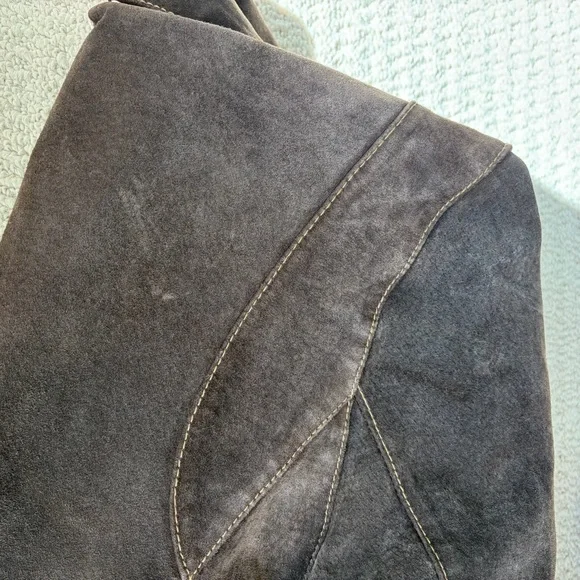 Outbrook Brown Genuine Leather Fringe Jacket - Picture 11 of 11